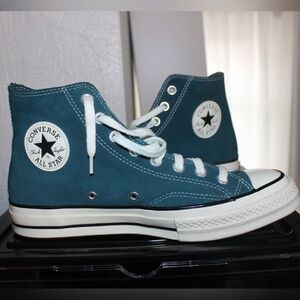Teal Suede Converse All Star sneakers size US 10